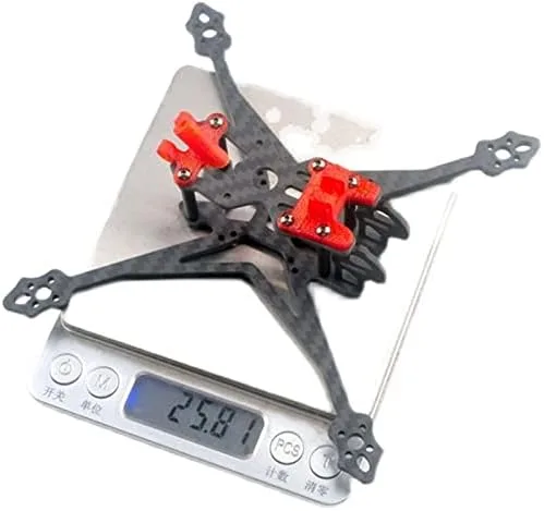 Vista 5 de Crux35HD Crux35 3.5 pulgadas FPV Racing Drone Frame Kit Parts 3K Fibra de carbono para 1.004 inx1.004 in / 0.787 inx0.787 in FC