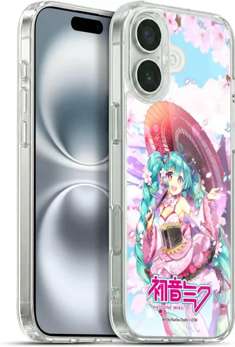 Vista 143 de Head Case Designs Licencia Oficial Hatsune Miku Gráficos Lindos Carcasa de Gel [Protección de Grado Militar] Compatible con Apple iPhone 7