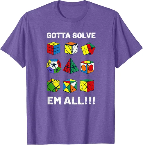 Vista 10 de Camiseta competitiva Puzzle Cube Gotta Solve Em All Speed Cubing