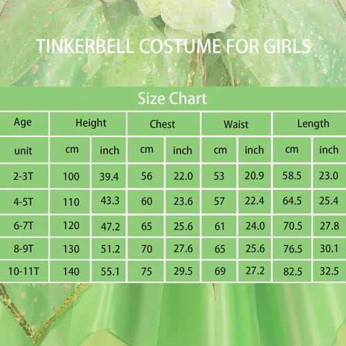 Vista 6 de MDYCW Princess Dress Up Birthday Party Fairy Costume for Toddler Girls, Special Occasion Dresses Pageant Ball Gown