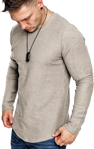 Vista 28 de Camiseta de Moda para Hombre, Camiseta Muscular de Gimnasio, Entrenamiento, Camiseta Atlética de Algodón, Camiseta Superior 240-azul