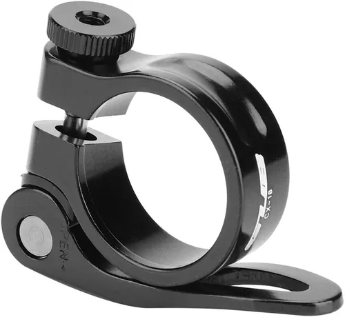 Vista 4 de Abrazadera de poste, Clip de tubo de abrazadera de liberación rápida de aleación de aluminio para bicicleta de asiento de 27.2/1.126 in (negro)