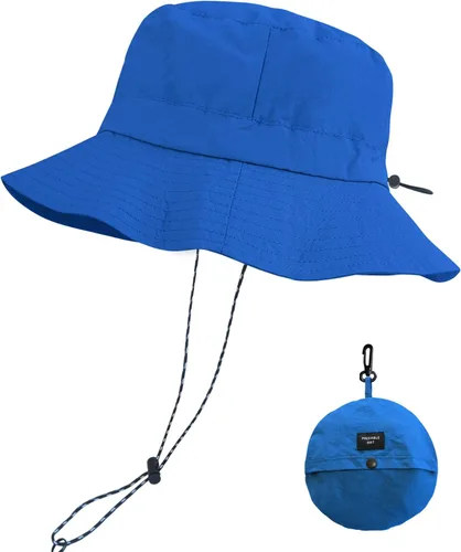 Vista 30 de PFFY Packable Sun Bucket Hat for Men Women Outdoor UV Protection Sun Hats Caqui