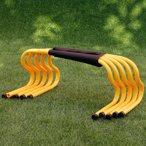 Vista 19 de YXXSDP Juego de 5 obstáculos para entrenamiento de velocidad de agilidad, salto de atletas y entrenamiento de velocidad, equipo de fitness