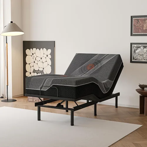 Vista 22 de Dyonery Base de cama ajustable individual XL + colchón de espuma
