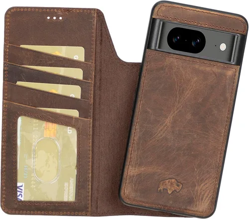 Vista 19 de BLACKBROOK Juego de funda y cartera magnética desmontable 2 en 1 para iPhone 13 Pro Max, cartera desmontable de cuero de grano completo Carter