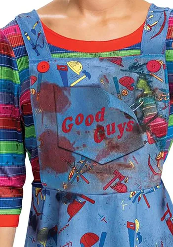 Vista 5 de Disguise Disfraz de chucky de lujo para mujer, Azul