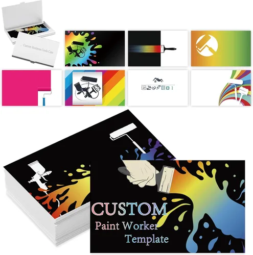 Vista 18 de Tarjetas de visita comerciales personalizadas con logotipo, personalizadas imprimibles de doble cara, tarjetas de visita personalizables 1000 500