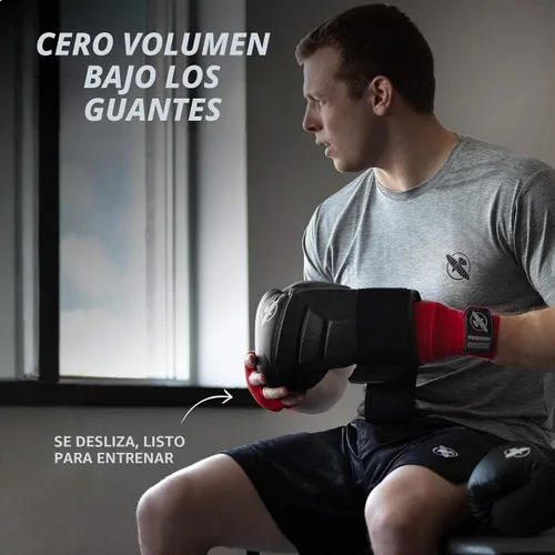 Vista 5 de Hayabusa Guantes de mano de gel rápido para boxeo Negro