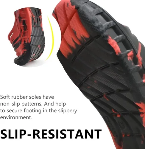 Vista 5 de GPOS Sandalias de recuperación deportiva para hombre, para fascitis plantar, gruesas, acolchadas, ligeras, cómodas, ortopédicas