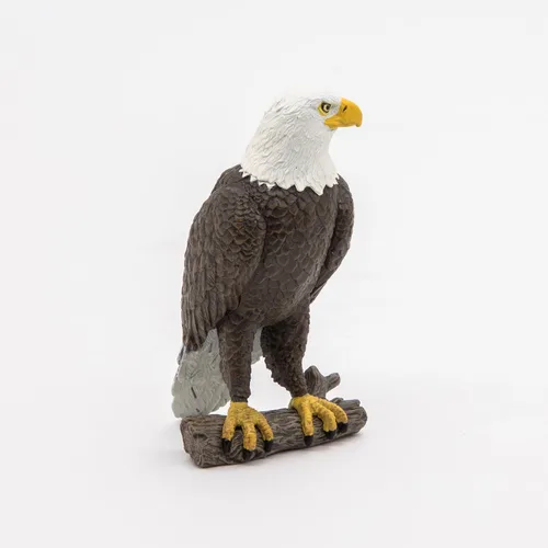 Vista 4 de Papo - Figura realista de águila calva - A partir de 3 años - Colección Wild Life - Juego educativo de aves de presa - Juguete de idea de regalo