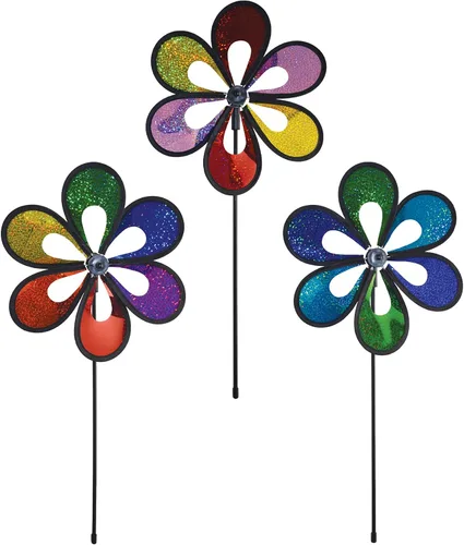 Vista 5 de In the Breeze 2675 Rainbow Windee Wheelz Flower Spinner