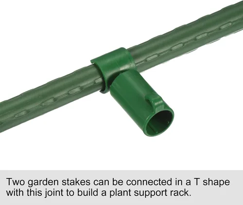 Vista 4 de MECCANIXITY Clip de conector de estacas de plantas de 2.28 pulgadas de largo, clips de hebilla para juntas de tubería para palos de patio, caña