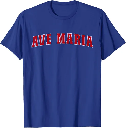 Vista 20 de Ave Maria FL Florida - Camiseta, Negro