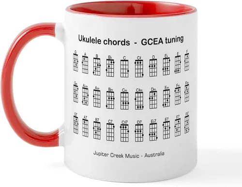 Vista 10 de CafePress Peace Love - Taza de café de cerámica para ukelele (11 oz (11.0 fl oz)