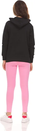 Vista 4 de Pink Angel Sudadera con capucha y cremallera para niñas pequeñas y grandes, sudadera de moda con capucha y cremallera completa