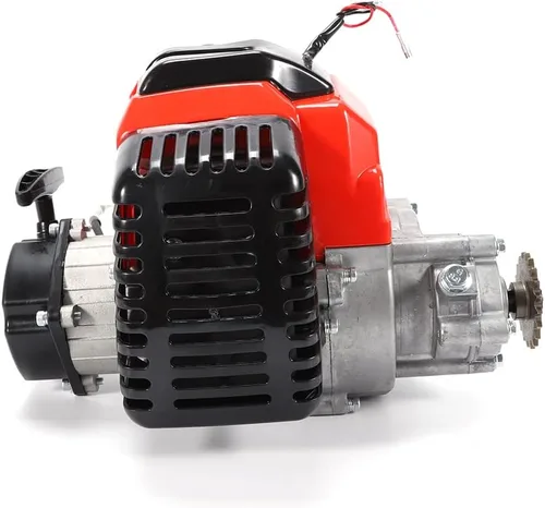 Vista 6 de CNCEST Motor completo de 2 tiempos de 49 CC, arranque de motor de un solo cilindro refrigerado por aire, perfecto para bicicletas de bolsillo