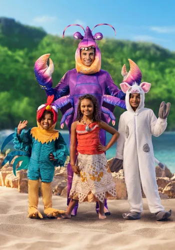 Vista 2 de Disfraz Disney Hei Hei para Niños Pequeños de Moana Multicolor