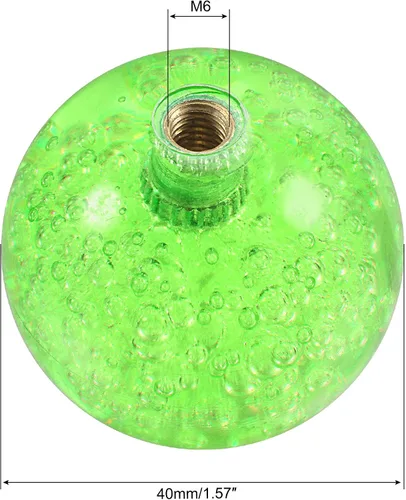 Vista 2 de MECCANIXITY Joystick Mango Top Ball Head M6 Verde Fácil de Instalar para Juego Arcade Parte 2 Pack