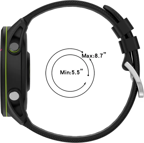 Vista 5 de Miimall Correa de silicona compatible con Garmin Forerunner 255