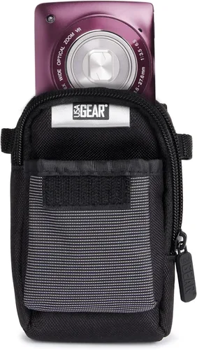 Vista 9 de USA Gear Point and Shoot - Funda para cámara compatible con Sony Cybershot, Kodak Pixpro FZ55, Ricoh GR III, Nikon Coolpix y más, bolsa pequeña