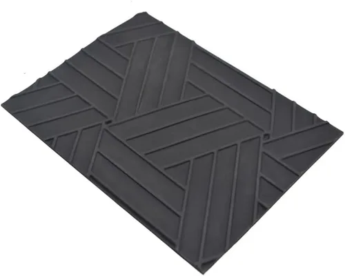 Vista 5 de Alfombrilla de silicona Mousse Roll Swiss Roll Textura Mat Geometría Encaje Fondant Mat Pastelería Resina Molde Pastel