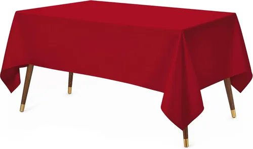 Vista 30 de Utopia Kitchen Mantel rectangular, 1 paquete, mantel lavable a máquina, mantel de poliéster para comedor, fiestas de bufé, pícnics, eventos, bodas
