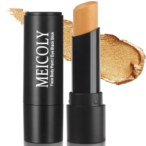 Vista 26 de MEICOLY Pintura facial negra, barra negra para ojos para deportes, béisbol, softbol, fútbol americano, lacrosse, fácil de colorear atletas