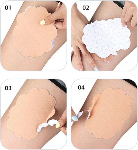 Vista 6 de 1 adhesivo antirozaduras interior en el muslo, adhesivo resistente al desgaste, almohadilla antifricción para el cuerpo, parches invisibles