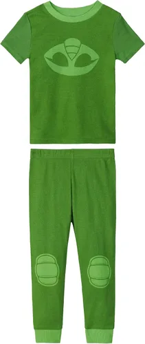 Vista 6 de PJ Masks Conjunto de pijama de algodón de 4 piezas para niños pequeños