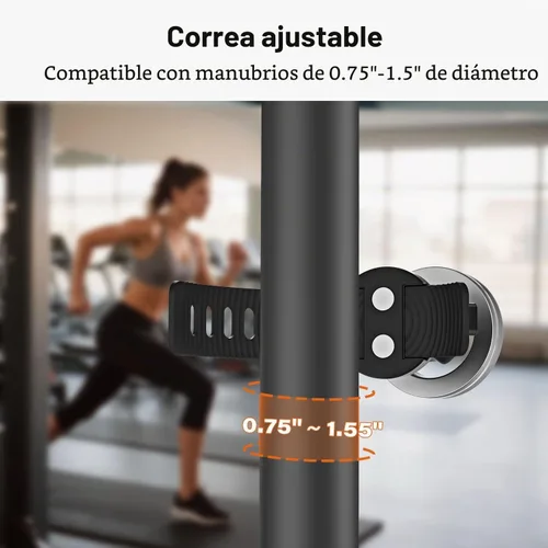 Vista 4 de A2C Soporte de teléfono para bicicleta Peloton, soporte de teléfono para cochecito con imán fuerte