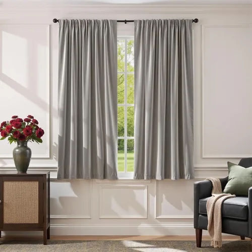 Vista 49 de Lazzzy - Cortinas de terciopelo blanco de 63 pulgadas de largo para sala de estar o dormitorio, cortinas con filtro de luz, aislación térmica