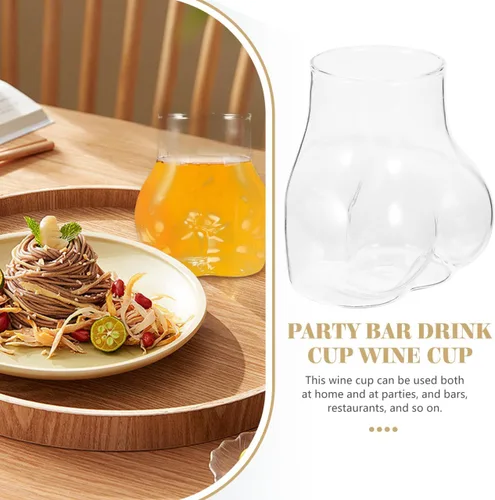 Vista 4 de Luxshiny Copa de vidrio en forma de cuerpo: Taza creativa única para cócteles, cerveza, whisky y vino, perfecta para fiestas, bares y uso doméstico