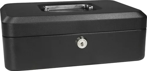 Vista 15 de BARSKA Caja de efectivo de 10 pulgadas con cerradura de llave, color negro