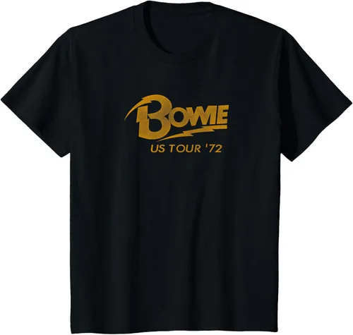 Vista 16 de David Bowie - Camiseta US Tour '72, Negro