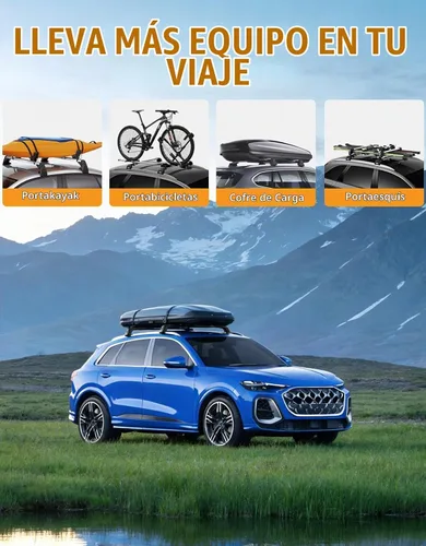 Vista 7 de Barras transversales de techo resistentes de 330 libras para Audi Q5 2018