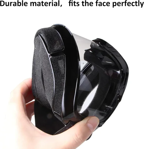 Vista 4 de Gafas de motocicleta para hombres y mujeres, gafas de motocross, de ATV, gafas para montar, gafas de viento, gafas de visión amplia, gafas