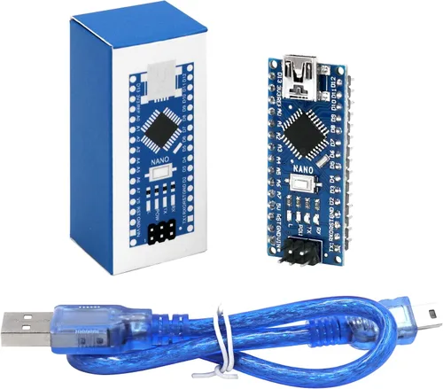 Vista 2 de Nano V3.0, Nano Board ATmega328P 5V 16M - Placa microcontrolador compatible con Arduino IDE (Nano x 3 con cable USB)