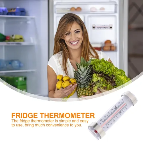 Vista 3 de 6pcs High Precision Fridge Temperature Meter Refrigerator Thermometer Supermarket Use Analog Dial Temperature Gauge for Kitchen and Freezer