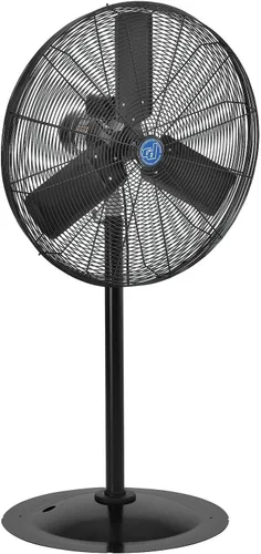 Vista 4 de Ventilador de pedestal oscilante CD Premium de 30", motor TEFC, 9,400 CFM, 1/2 HP