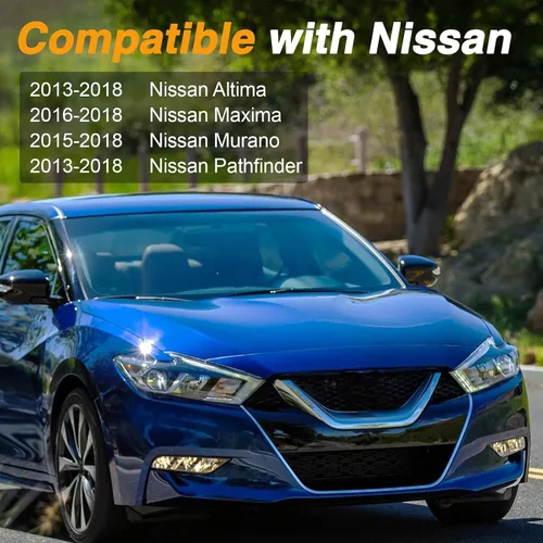 Vista 5 de Cubierta de filtro de aire de cabina para puerta compatible con Nissan 2013-2018 Altima 2016-2018 Maxima 2015-2018 Murano 2013-2018 Pathfinder