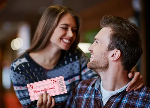 Vista 3 de SICOHOME 24 piezas de cupones de amor para él Libro de cupones de pareja divertido y romántico Libro de cupones de novios Cupones divertidos