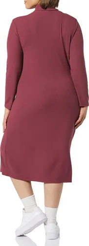 Vista 4 de Tienda Essentials Women's Fine Rib Long-Sleeve Turtleneck Midi Dress (Previously Daily Ritual)