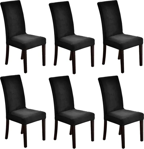 Vista 19 de Lifup Fundas de terciopelo para sillas de comedor, fundas elásticas y suaves para silla Parson lavable, protector de silla para el hogar, hotel