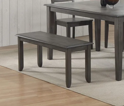 Vista 2 de Sunset Trading Shades of Gray - Banco de comedor, gris desgastado