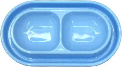 Vista 13 de Plato para gatos y gatos y cachorros, comedero para mascotas, color gris, S Ant Proof Cat Food Bowl, No Spill Dish, Outdoor Feeding, Deep Wide