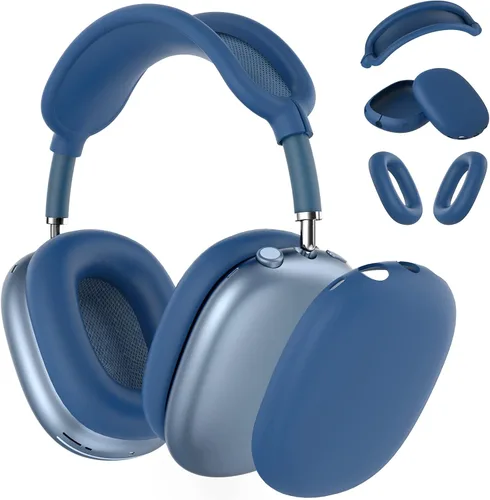 Vista 8 de Funda rígida para AirPods Max con modo de sueño, funda de transporte para auriculares con almohadillas de silicona para AirPods