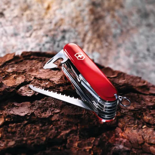 Vista 3 de Victorinox Swiss Champ - Cuchillo suizo del ejército, 33 funciones, navaja de bolsillo de fabricación suiza con hoja grande, destornillador, cincel