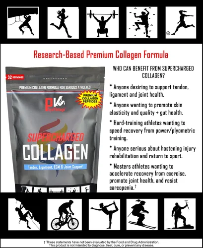 Vista 4 de PhysiVantage Polvo de péptidos de colágeno supercargados, colágeno hidrolizado para apoyo a la salud de las articulaciones, tendones, ligamentos