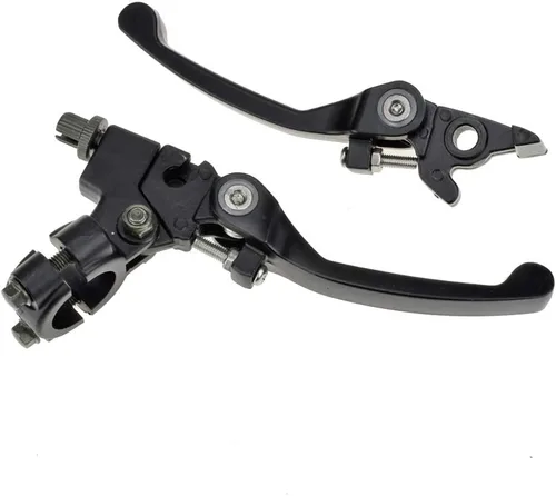 Vista 9 de HIAORS Palanca de freno de embrague cromada negra para manillar de 22mm 7/8 pulgada 110cc 125cc 140cc TTR 125cc SSR Xmotos Apollo 125 Pit Dirt Bike